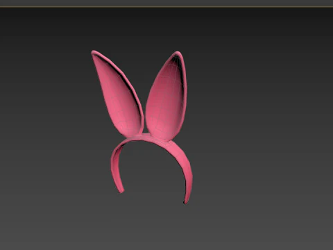 Prop096 Bunny Headband 3D Model