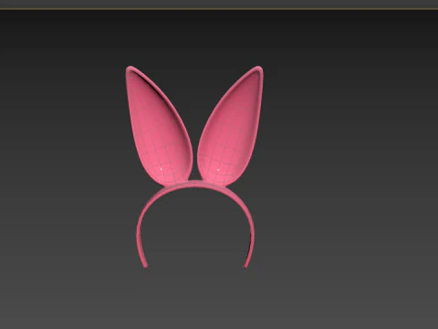 Prop096 Bunny Headband 3D Model