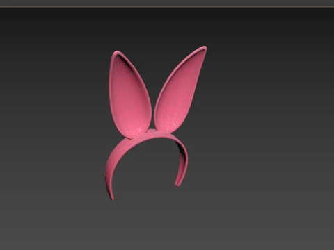 Prop096 Bunny Headband 3D Model
