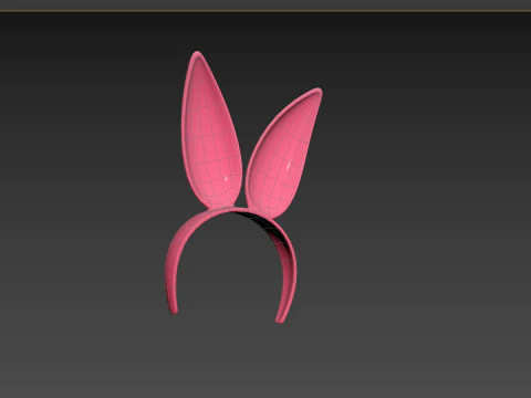 Prop096 Bunny Headband 3D Model