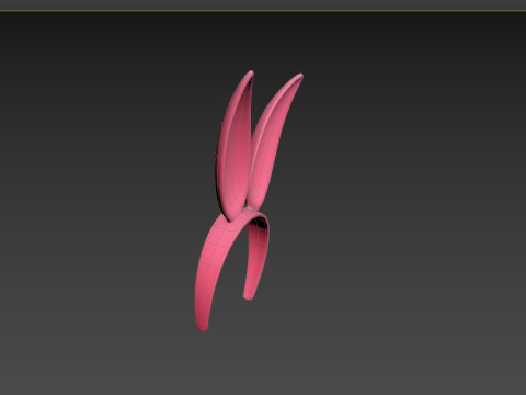 Prop096 Bunny Headband 3D 模型