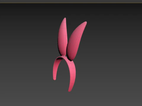 Prop096 Bunny Headband 3D Model