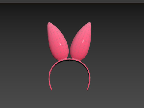 Prop096 Bunny Headband 3D 模型