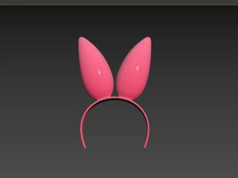 Prop096 Bunny Headband 3D Model
