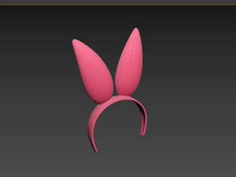 Prop096 Bunny Headband 3D Model