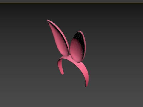 Prop096 Bunny Headband 3D 模型