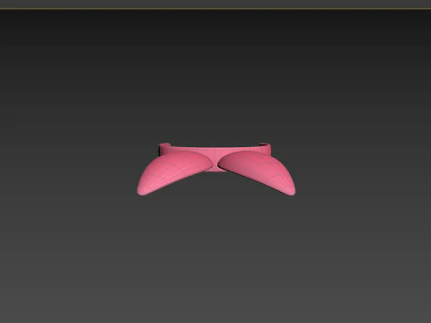 Prop096 Bunny Headband 3D Model