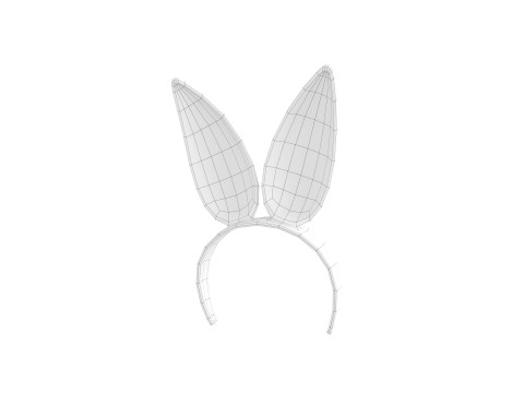 Prop096 Bunny Headband 3D 模型