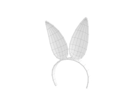 Prop096 Bunny Headband 3D Model