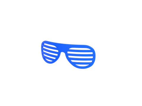 Prop098 Shutter Shade Sunglasses 3D Model