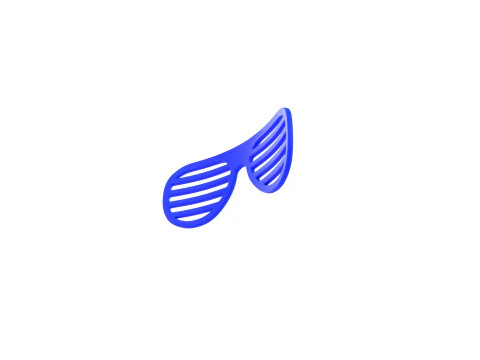 Prop098 Shutter Shade Sunglasses 3D Model
