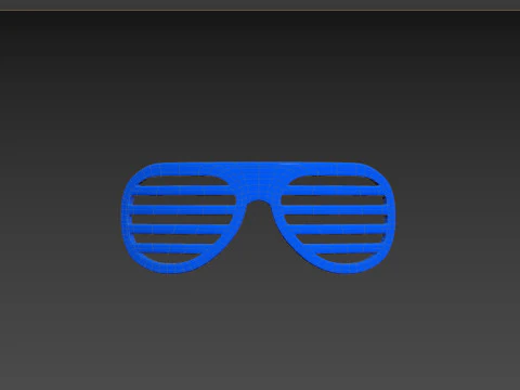 Prop098 Shutter Shade Sunglasses 3D Model