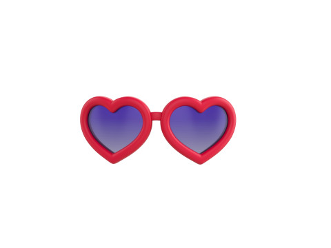 Prop099 Heart Sunglasses 3D Модель