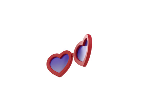 Prop099 Heart Sunglasses 3D Модель