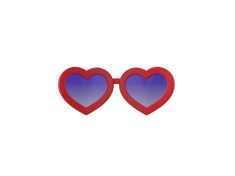 Prop099 Heart Sunglasses 3D Модель