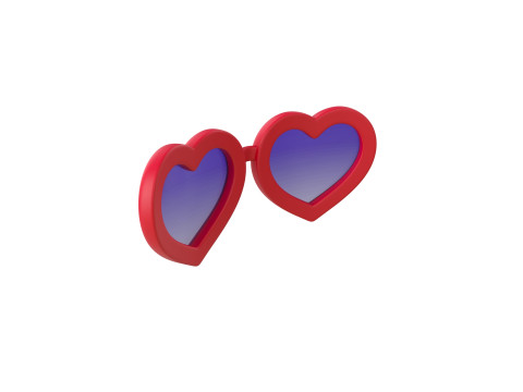 Prop099 Heart Sunglasses 3D Модель