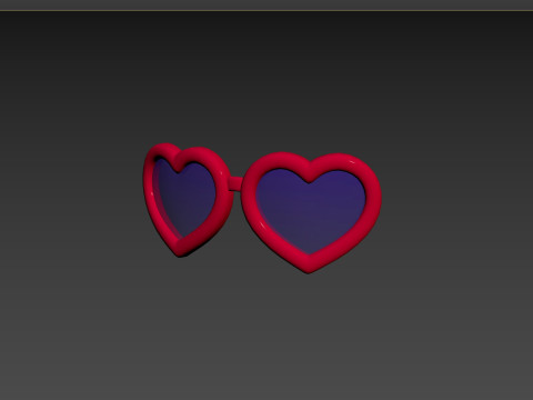 Prop099 Heart Sunglasses 3D Модель