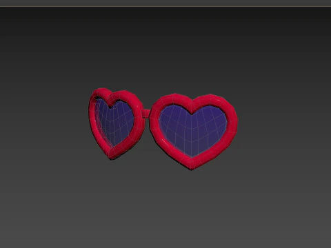 Prop099 Heart Sunglasses 3D Model