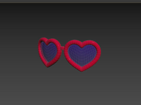 Prop099 Heart Sunglasses 3D Модель