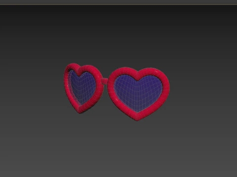 Prop099 Heart Sunglasses 3D Model