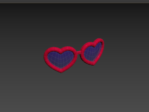 Prop099 Heart Sunglasses 3D Модель