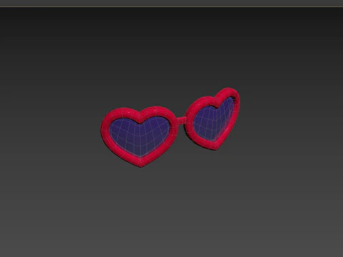 Prop099 Heart Sunglasses 3D Model