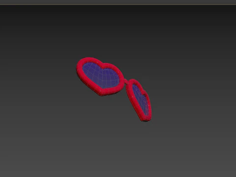 Prop099 Heart Sunglasses 3D Model