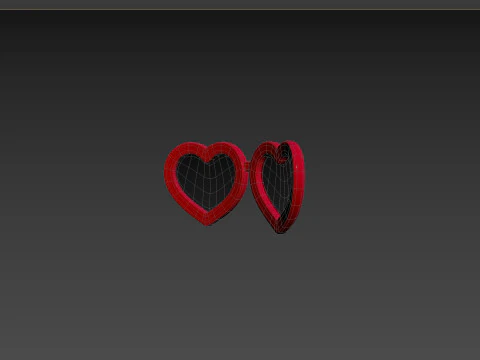 Prop099 Heart Sunglasses 3D Model