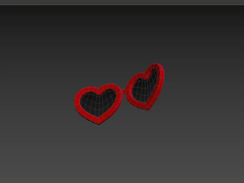 Prop099 Heart Sunglasses 3D Model