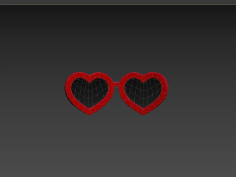 Prop099 Heart Sunglasses 3D Model
