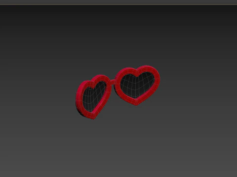 Prop099 Heart Sunglasses 3D Model