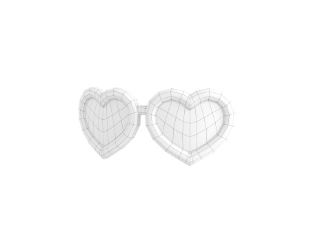 Prop099 Heart Sunglasses 3D Модель
