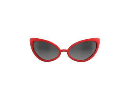Prop100 Cat Eye Glasses 3D Model