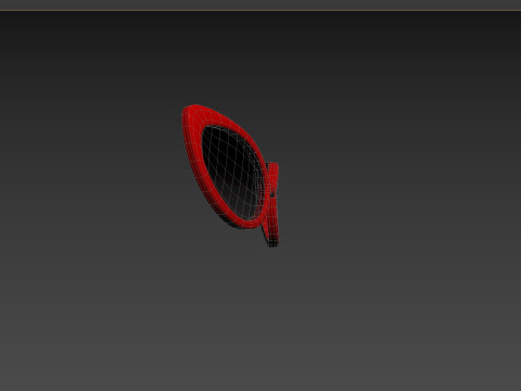 Prop100 Cat Eye Glasses 3D Model
