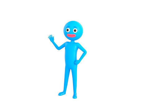 Character183 Rigged Blue Man 3D मॉडल