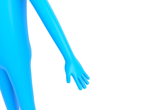 Character183 Rigged Blue Man 3D-Modell