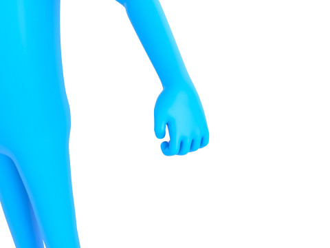 Character183 Rigged Blue Man 3D-Modell
