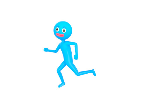Character183 Rigged Blue Man 3D-Modell