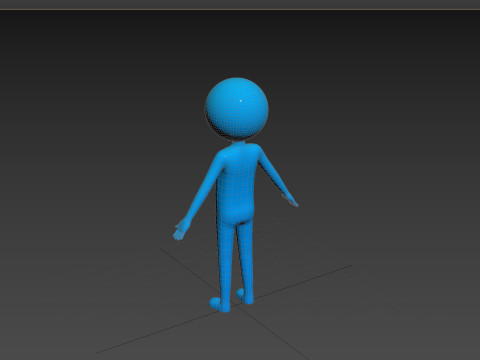 Character183 Rigged Blue Man 3D-Modell