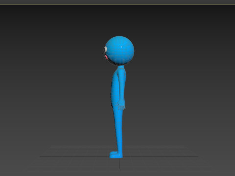 Character183 Rigged Blue Man 3D-Modell