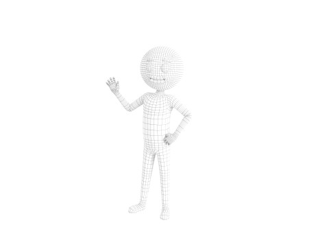Character183 Rigged Blue Man 3D-Modell