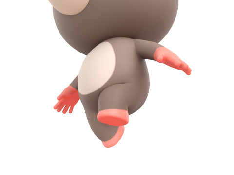 Character184 Rigged Rat 3D Model