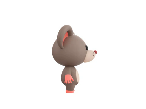 Character184 Rigged Rat 3D Model
