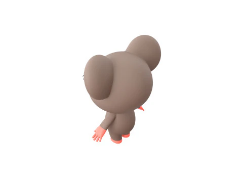 Character184 Rigged Rat 3D Model