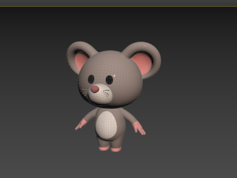 Character184 Rigged Rat 3D Model