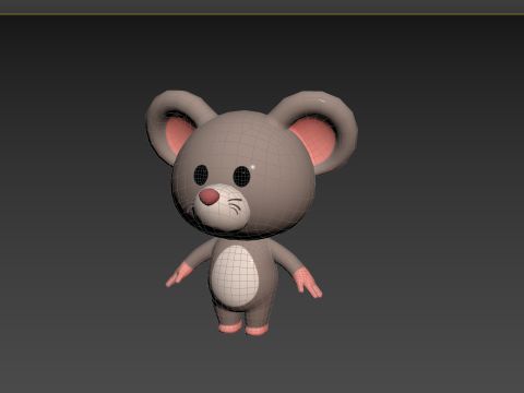Character184 Rigged Rat 3D Model