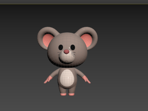 Character184 Rigged Rat 3D Model