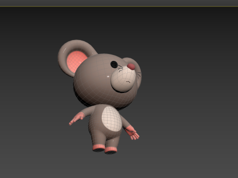 Character184 Rigged Rat 3D Model