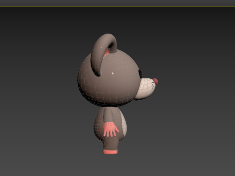 Character184 Rigged Rat 3D Model