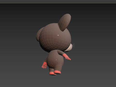 Character184 Rigged Rat 3D Model
